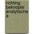 Richting beknopte analytische a