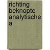 Richting beknopte analytische a by Tant