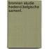 Bronnen studie hedend.belgische samenl.