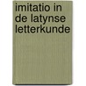 Imitatio in de latynse letterkunde door Hugo Claus