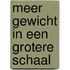 Meer gewicht in een grotere schaal