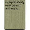 Interpretability over peano arithmetic door C. Strannegard