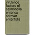 Virulence factors of salmonella enterica serovar enteritidis