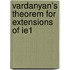 Vardanyan's theorem for extensions of IE1