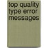 Top Quality Type Error Messages