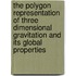 The polygon representation of three dimensional gravitation and its global properties
