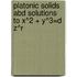 Platonic Solids abd Solutions to X^2 + Y^3=d Z^r