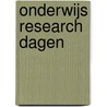 Onderwijs research dagen door T. Wubbels