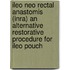Ileo neo rectal anastomis (INRA) an alternative restorative procedure for ileo pouch