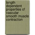 Length dependent properties of vascular smooth muscle contraction