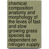 Chemical composition anatomy and morphology of the leves of fast and slow growing grass species as dependent on nitrogen supply by J.J.C.M. van Arendonk