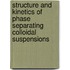 Structure and kinetics of phase separating colloidal suspensions