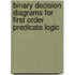 Binary decision diagrams for first order predicate logic