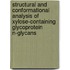 Structural and conformational analysis of xylose-containing glycoprotein N-glycans