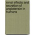 Renal effects and excretion of angiotensin in humans