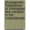 Phylogenetic implications of chloroplast DNA variation in the Crassulaceae door R.C.H.J. van Ham