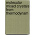 Molecular mixed crystals from thermodynam