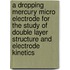 A dropping mercury micro electrode for the study of double layer structure and electrode kinetics
