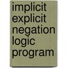 Implicit explicit negation logic program door Jonker