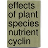 Effects of plant species nutrient cyclin door Vuuren