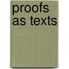 Proofs as texts door C.F.M. Vermeulen