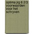 Optima jrg 6 2/3 voorwaarden voor het schryven