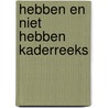 Hebben en niet hebben kaderreeks door Hemingway