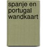 Spanje en portugal wandkaart