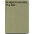 Budget/inventaris ms-dos .
