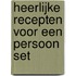 Heerlijke recepten voor een persoon set
