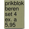 Prikblok beren set 4 ex. a 5,95 door Onbekend