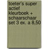 Toeter's super actief kleurboek + schaarschaar set 3 ex. a 8,50 door Onbekend