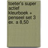 Toeter's super actief kleurboek + penseel set 3 ex. a 8,50 by Unknown