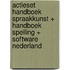 actieset handboek spraakkunst + handboek spelling + software nederland
