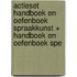 actieset handboek en oefenboek spraakkunst + handboek en oefenboek spe