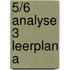 5/6 Analyse 3 leerplan a