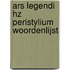 Ars Legendi HZ Peristylium woordenlijst
