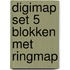 Digimap set 5 blokken met ringmap