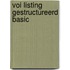 Voi listing gestructureerd basic