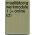 Maaltijdzorg werkmodule 1 (+ online ICT)