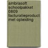 Ambrasoft Schoolpakket 0809 Facturatieproduct met opleiding