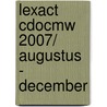 lexact cdocmw 2007/ augustus - december door Onbekend