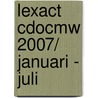 lexact cdocmw 2007/ januari - juli door Onbekend