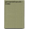 Gemeentefinanciën / codex door Onbekend