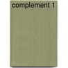 Complement 1 door J.M. Leboutte