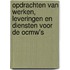 Opdrachten van werken, leveringen en diensten voor de OCMW's