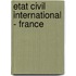 Etat civil international - France