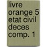Livre orange 5 etat civil deces comp. 1
