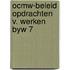 Ocmw-beleid opdrachten v. werken byw 7
