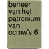 Beheer van het patronium van ocmw's 6